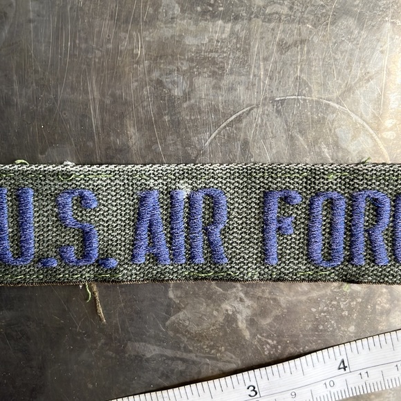 U.S. AIR FORCE embroidered tape patch - Vintage - Picture 12 of 12